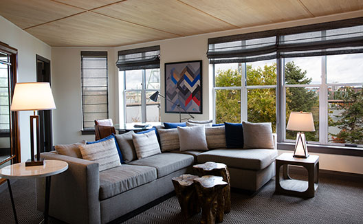 Mt Hood Suite Sitting Area with View